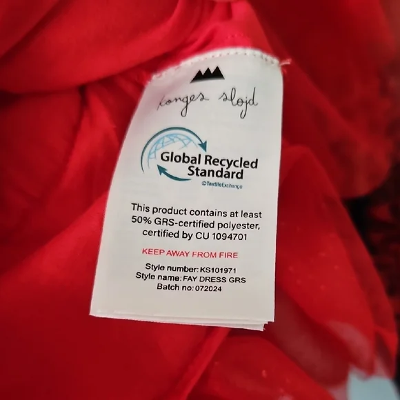 Red Ruffled Kids Tulle Dress - Picture 9 of 14